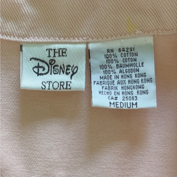 Vintage Disney Winnie the pooh pink jean jacket 80s Cropped Vest Jacket - Picture 4 of 4